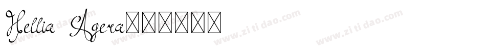 Hellia Agera字体转换